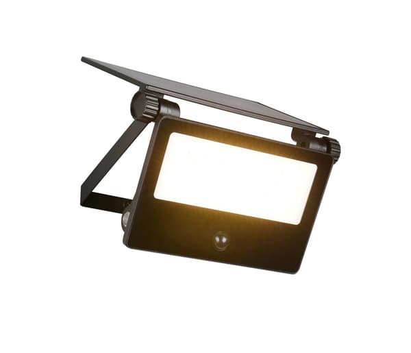LED-projektør moderne sort solcelledrevet variabel CCT LED 18W MOURA RL