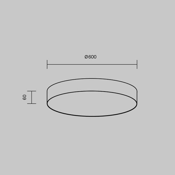 Moderne loftsplafond guld mat rund LED 90W ZON Maytoni Technical