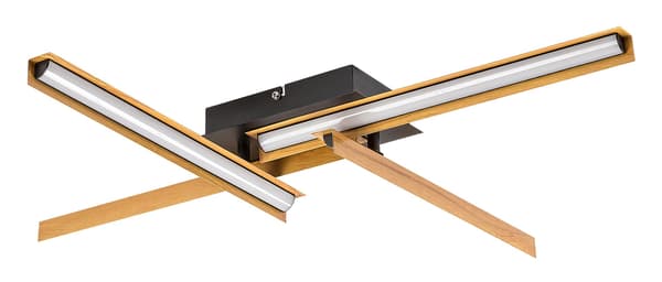 LED loftlampe 20W mat sort 71145 Remiel Rabalux