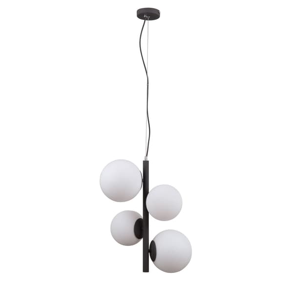 Italux Riga lysekrone moderne sort PND-44213-4A-SBL