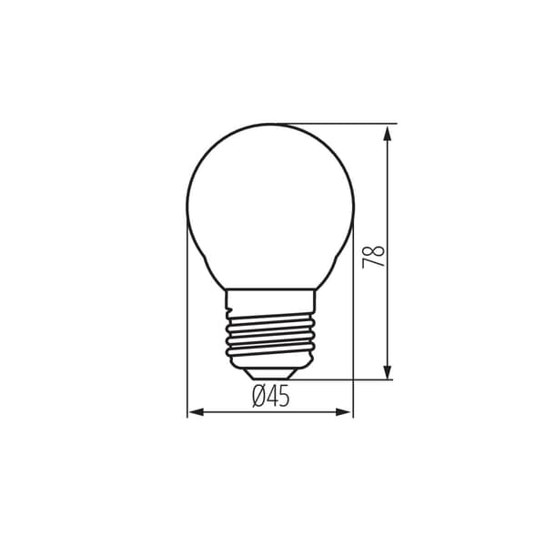 LED FILAMENT E27 6W neutralvit Kanlux 29633