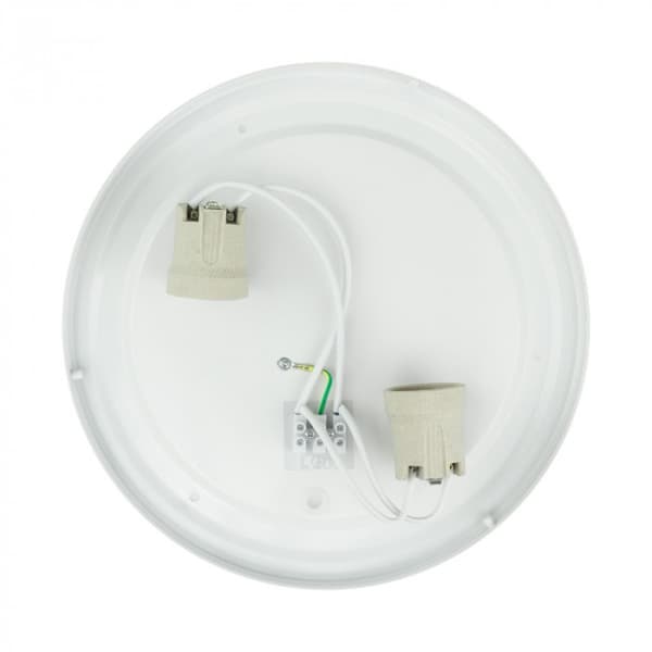 Pyöreä musta kattovalaisin 2 x E27 40W LED EC20444 Ecolight