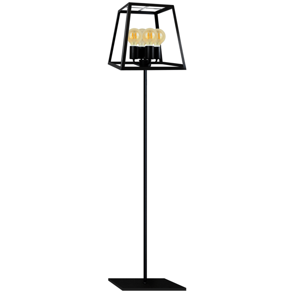 Sort gulvlampe E27x4 FINLAND 308696 Polux