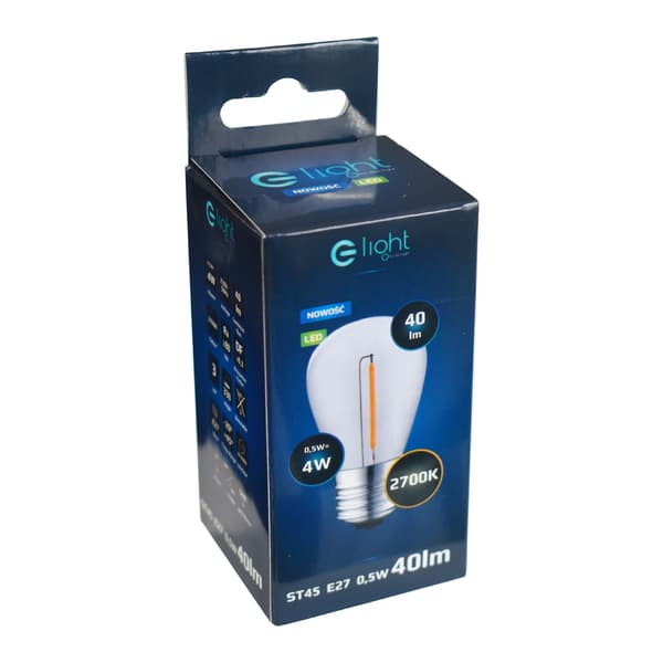 LED-pære 0,5W E27 varm Eko-light EKZF8123