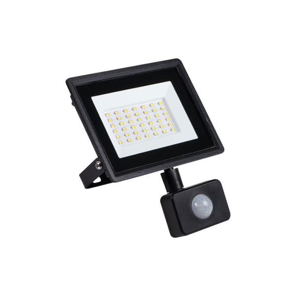 LED halogenstrålkastare med sensor 30W IP44 neutral MiLEDo
