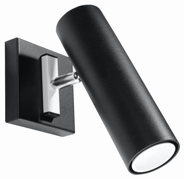 Væglampe DIREZIONE Sort Sollux Lighting SL.0498