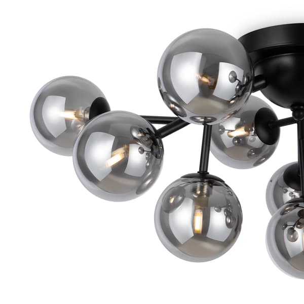 Sort loftlampe, glaskugler Dallas Maytoni MOD545CL-12B