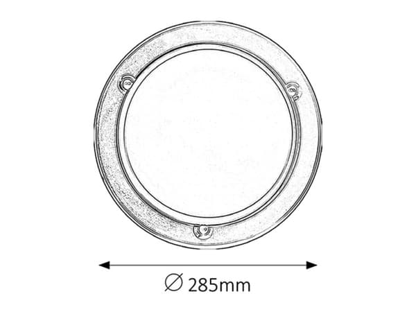 Glasloftlampe 28,5 cm E27 1x60W sort rund Ufo 5103 Rabalux