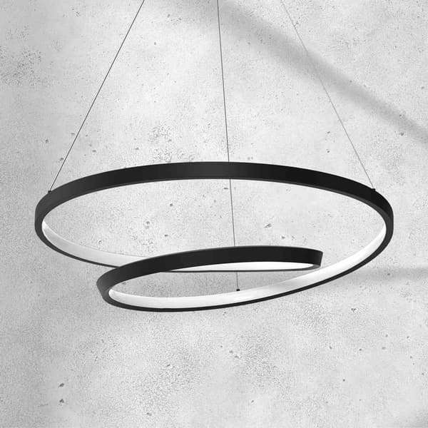 Sort LED-pendellampe LUCERO Milagro 7948