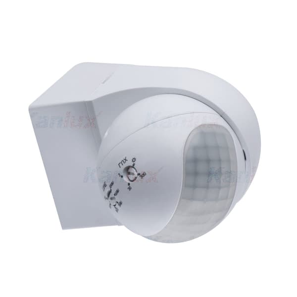 Rörelsesensor skymning utomhus PIR ALER MINI vit 8m Kanlux 23450