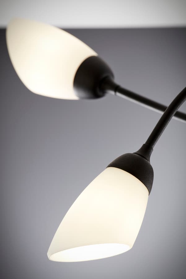 Dekorativ sort loftlampe 10xG9 14W GLORIOSA Jupiter
