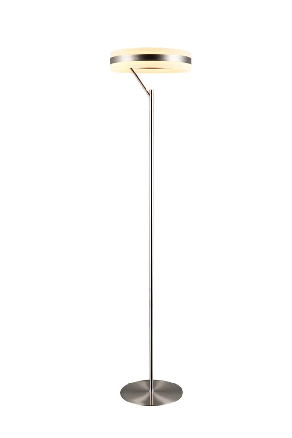 Gulvlampe moderne sølv stor LED lysring 21W DIOS Trio