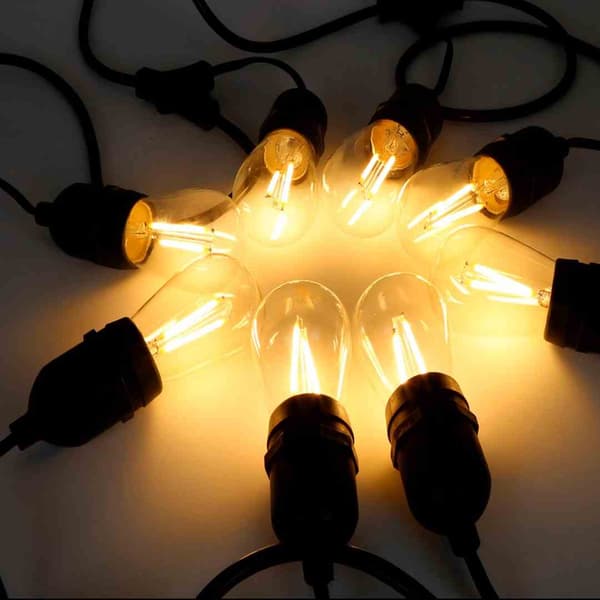 Eko-light LED-puutarhavalosarja 15m EKO6932 musta