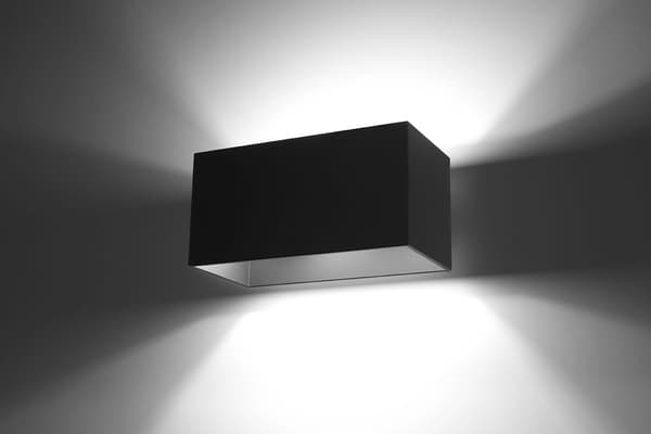 Væglampe QUAD MAXI sort Sollux Lighting SL.0527