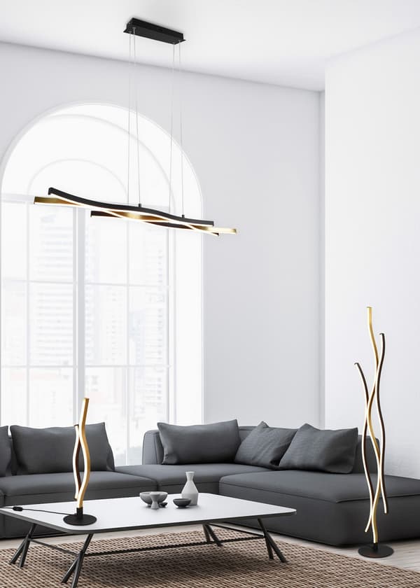 BLAZE LED pendellampe guld Trio 341210308