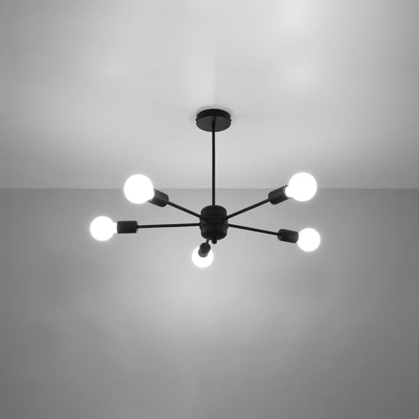 Lysekrone TEMBO 5 sort Pure Lume model PU.1022