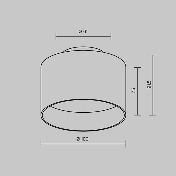Maytoni Technical Planet loftlampe Maytoni C009CW-L12W