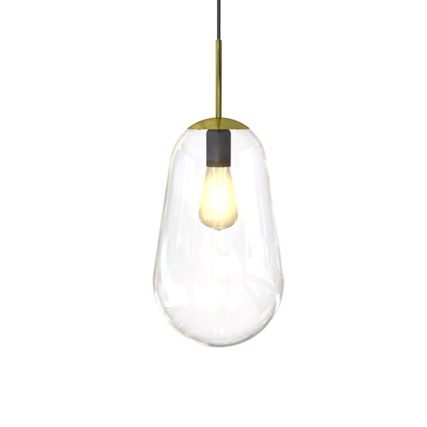 Nowodvorski PEAR M transparent glaskupa i päronform