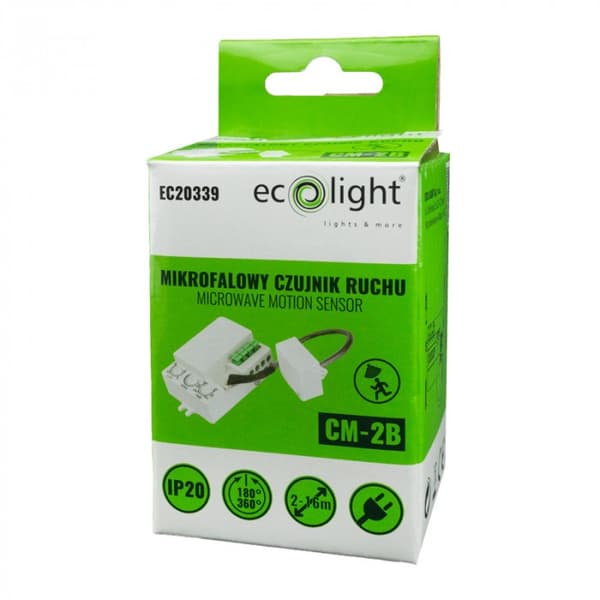 Mikrobølgebevægelsessensor til montering med sonde 300W Ecolight EC20339