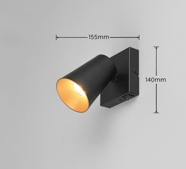 Takspotlight minimalistisk vit rektangulär koniska skärmar 3xGU10 10W SHARP Trio