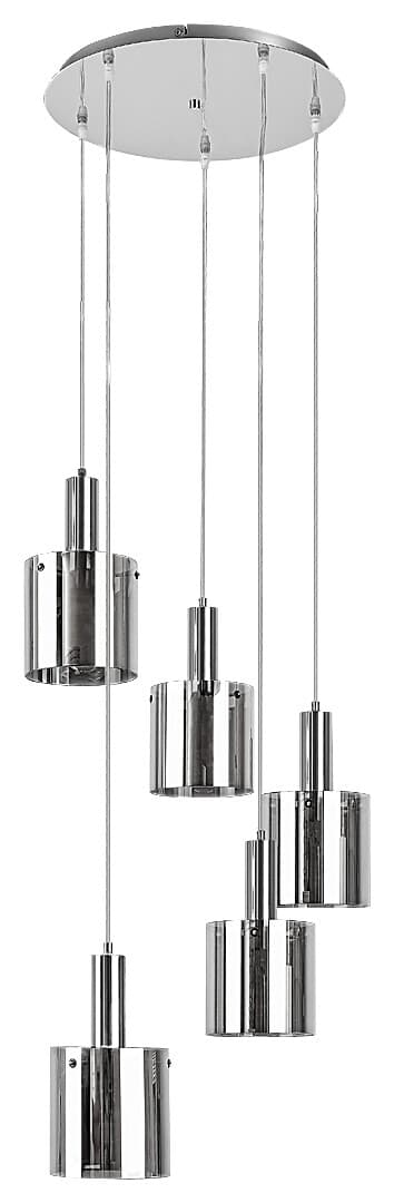 Pendellampe E27 5x60W kromfarve 5251 Donati Rabalux