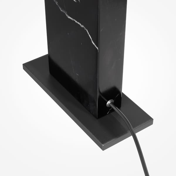 Bordlampe moderne sort marmorbase stick LED 9W MONUMENTO Maytoni