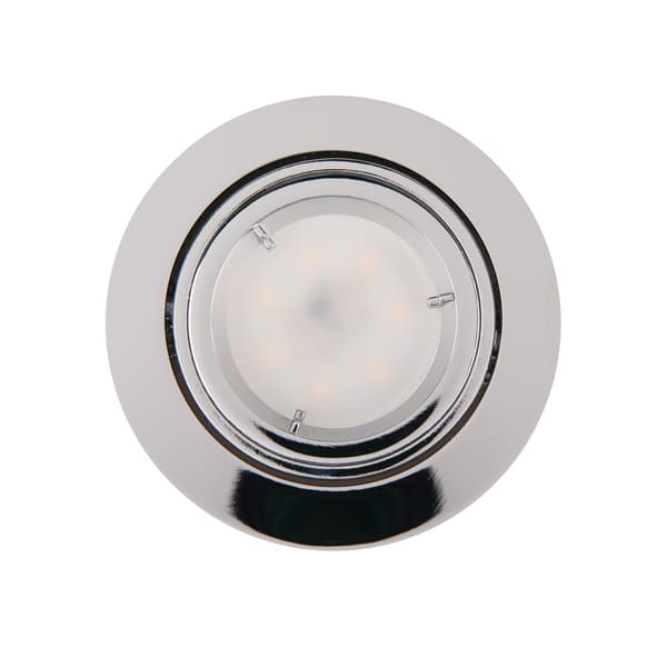 Infälld rörlig spotlight kromad rund 1xGU10 50W FINE Maxlight