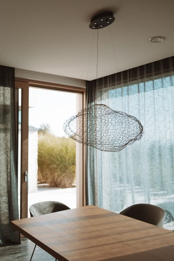 Designer sort dekorativ pendellampe STARDUST LED 14W P0525D Maxlight