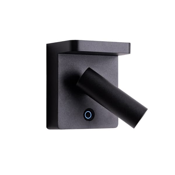 Sort moderne væglampe spotlight LOFER LED 7W W0374 Maxlight