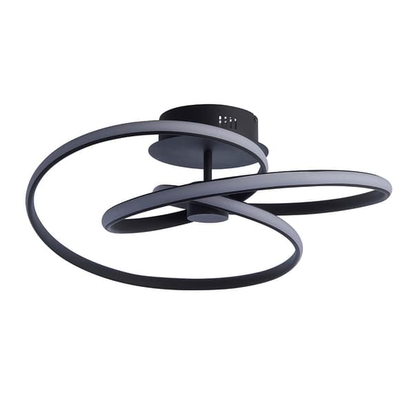 Loftlampe moderne sort LED 42W DUNE Endon