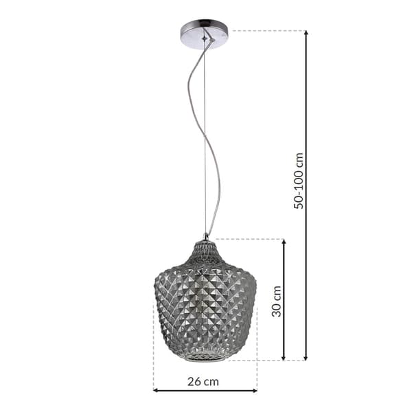 Pendellampe 1x60W E27 ORLANDO ML5549 Milagro