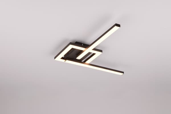 Loftlampe geometrisk lineær sort VIALE LED 17W RL