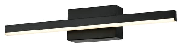 Væglampe moderne sort stribe 40 cm Linea LED 5W REA234001-02 Reality
