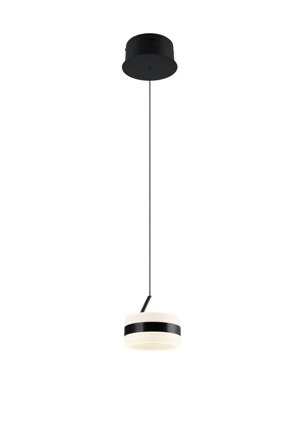 Minimalistisk sort lille LED ring pendel 8W DIOS Trio