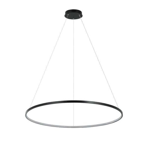 Pendellampe moderne sort ring stor Ø80cm LED 48W variabel farve til stue spisestue RING Light Prestige