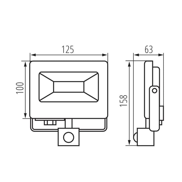 Kanlux ANTEM 20W 4000k model 33206 Sensor projektør