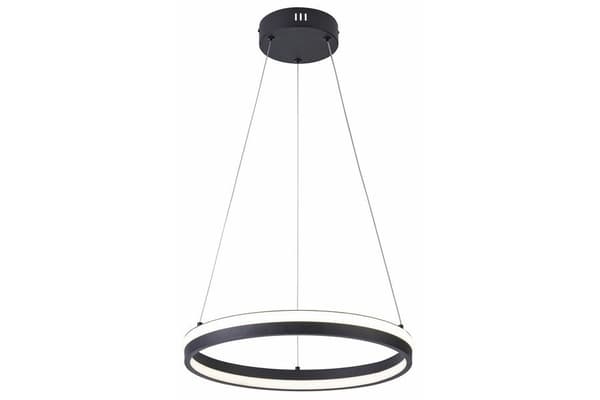 Moderne sort pendellampe Ring Ø40 cm Proxima LED 32W REA343701-30 Reality