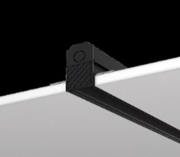 Indbygget skinnesystem til gipsplader 1-faset 100 cm sort EXILITY Maytoni Technical