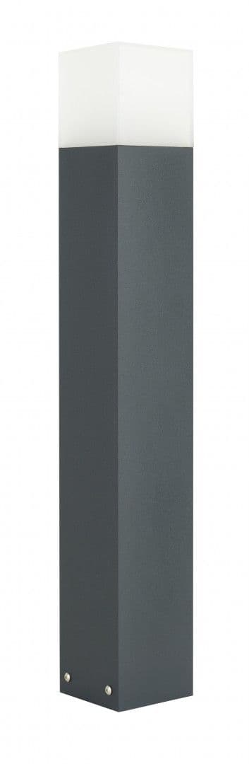 70 cm lysstolpe 1xE27 mørkegrå IP44 SU-MA Cube CB-MAX 700 DG