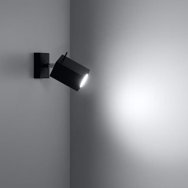Væglampe MERIDA Sort Sollux Lighting SL.0099