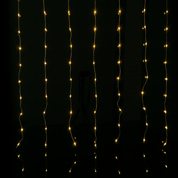 Ljusridå julbelysning 400 LED 3x2m 3000K DC 5V MAGISKA LJUS Ecolight