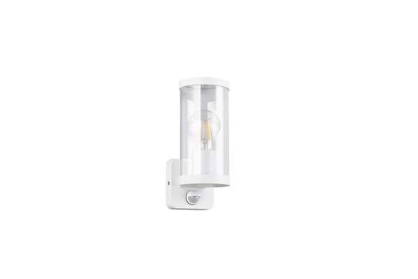 Utomhusvägglampa vit med rörelsesensor E27 28W BONITO RL