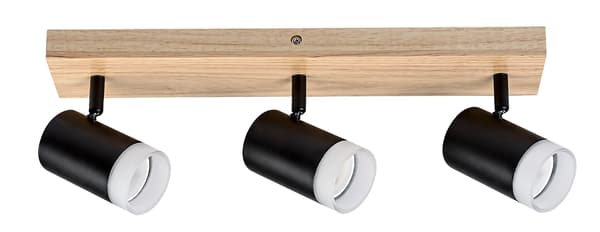 Spotlight eg / sort GU10 3X5W Toras 73123 Rabalux