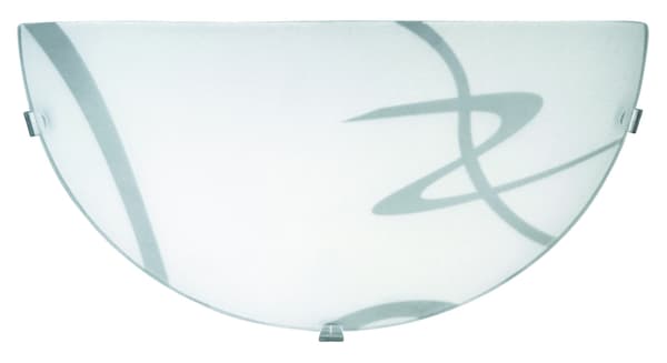 Vägglampa halvplafond badrum E27 vit Soley 1817 Rabalux