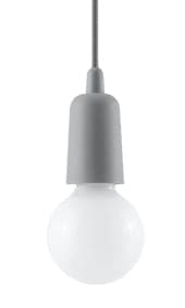 DIEGO 1 grå pendellampe Sollux Lighting SL.0575
