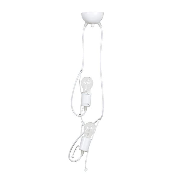 PENDEL Emibig 2xE27 60W BOBI 2 HVID 538/2