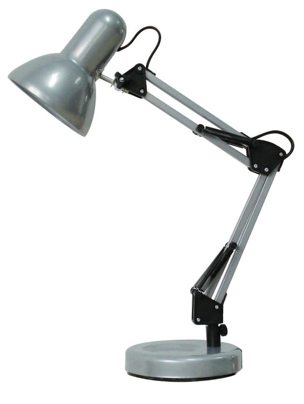 Skrivbordslampa ritning silver E27 Samson 4213 Rabalux