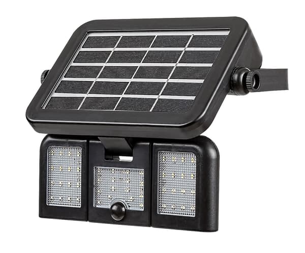 Solarprojektør med sensor LED 9.6W Lihull sort 77020 Rabalux
