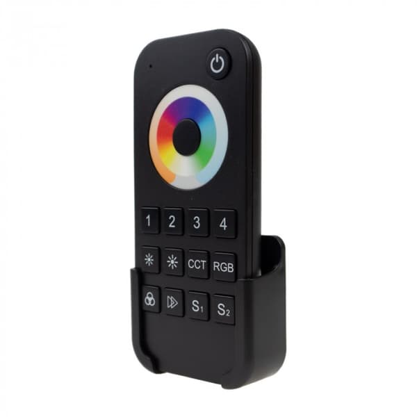 LED-bånds fjernbetjening RT10 til RGB+CCT 4-zone touch-controller sort Ecolight