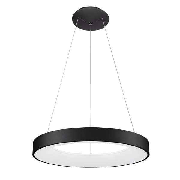 Moderne sort lysende LED-ring pendellampe 50W Giulia Italux